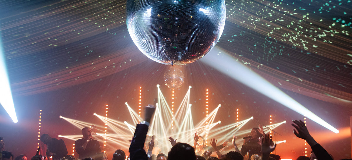 The dance floor at Margaux cofounder Alexa Buckley Roussel's wedding in Paris